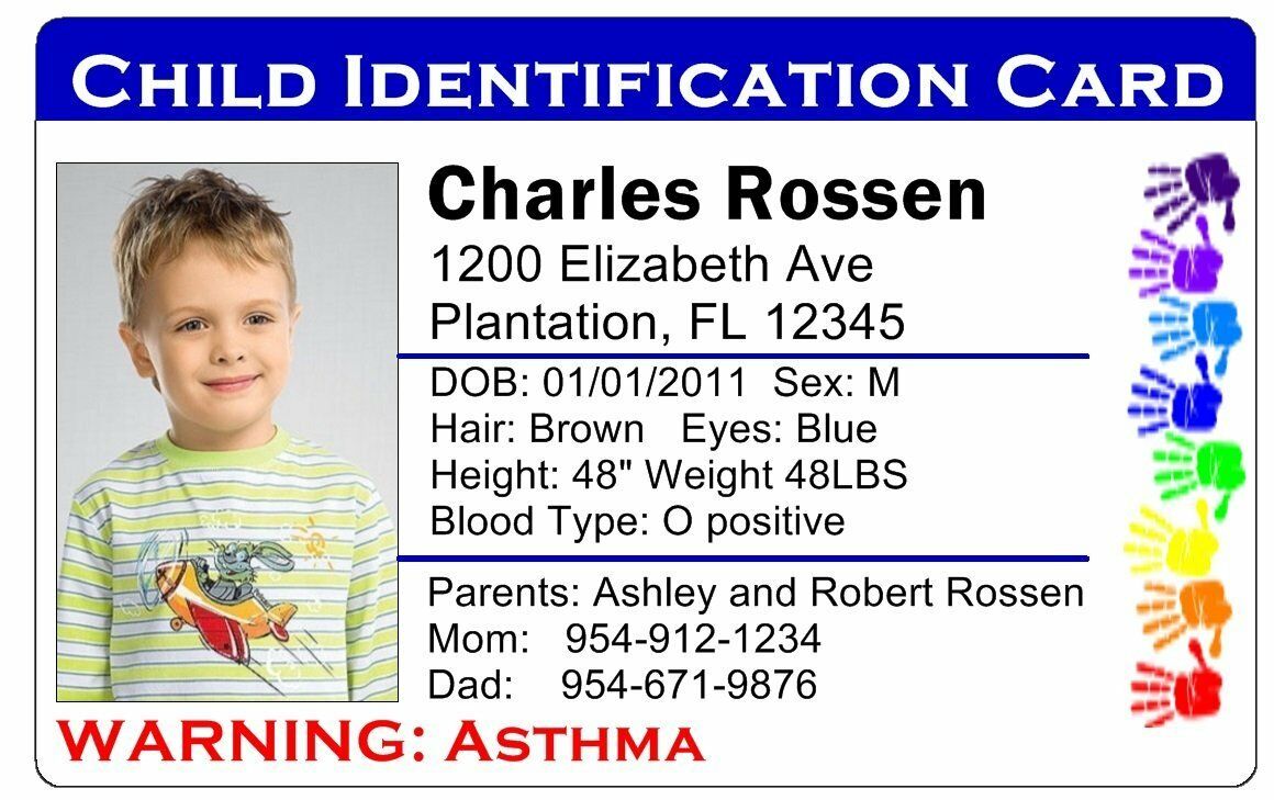 How A Custom Personal Identification Card Can Keep Your Child Safe 