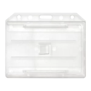 Clear Multi-Card - Horizontal - Rigid Plastic Badge Holder - 50 per pack