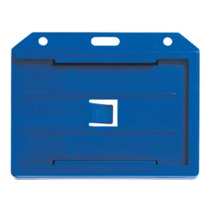 Blue Multi-Card - Horizontal - Rigid Plastic Badge Holder - 50 per pack