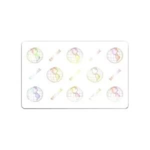 Zebra 104524-120 Globe Hologram Composite PVC-PET Cards - Qty. 500